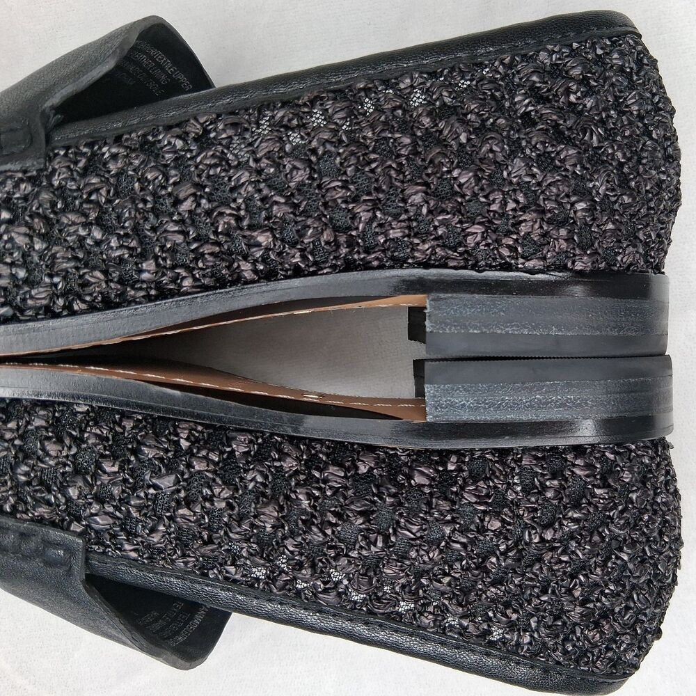 Birdies Women's The Starling 20 Loafers In Black Openweave Size 8 - Picture 9 of 16